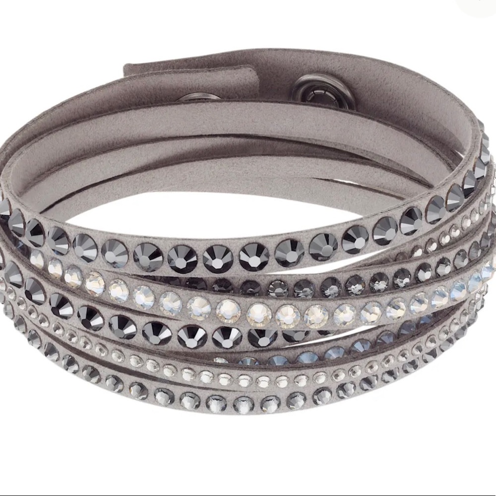 Swarovski Slake Wrap Bracelet (Gray)